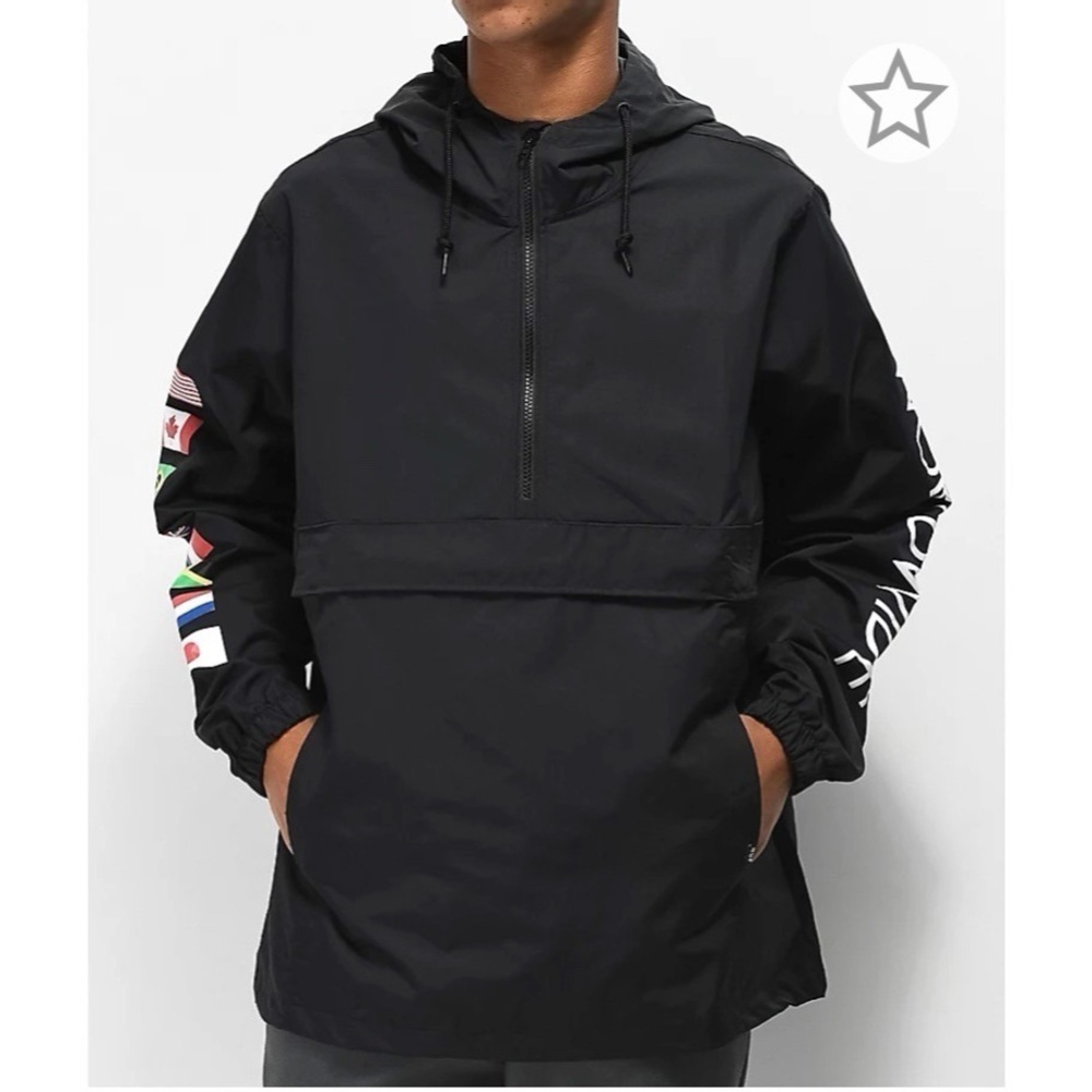 [HUF] Regional Tour Black Anorak Jacket